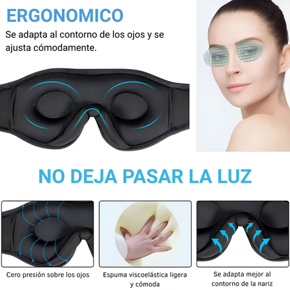 Máscara de Sueño 3D con Audio Bluetooth